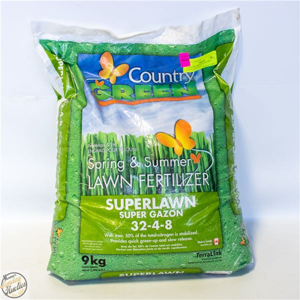 COUNTRY GREEN 32-4-8 LAWN FERTILIZER+IRON