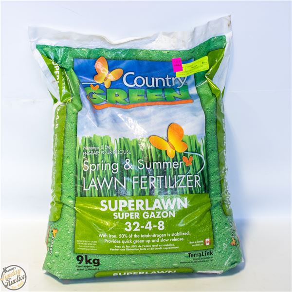 COUNTRY GREEN 32-4-8 LAWN FERTILIZER+IRON