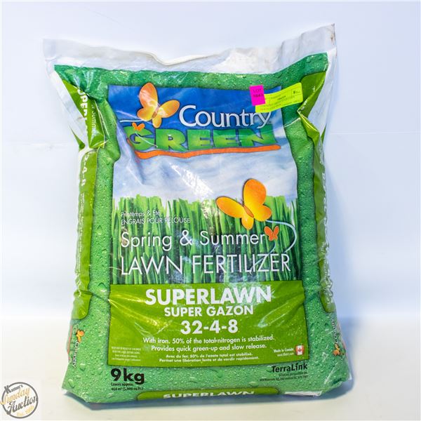 COUNTRY GREEN 32-4-8 LAWN FERTILIZER+IRON