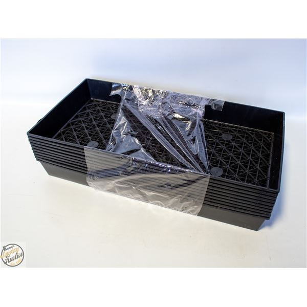 NEW 10 MESH BOTTOM 1020 TRAYS FOR