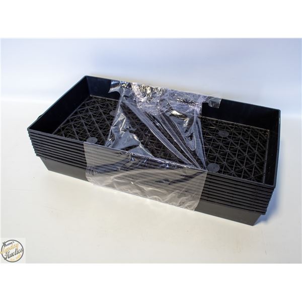 NEW 10 MESH BOTTOM 1020 TRAYS FOR