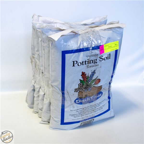 5 BAGS 5 L EACH OF POTTING SOIL