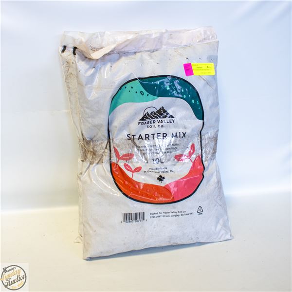 2 BAGS 10 L EACH STARTER MIX SOIL