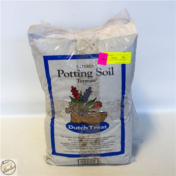 5 BAGS 5 L EACH OF POTTING SOIL
