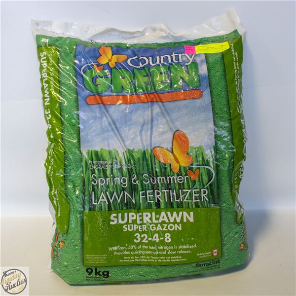 COUNTRY GREEN 32-4-8 LAWN FERTILIZER+IRON