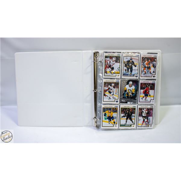 BINDER OF HOCKEY CARDS