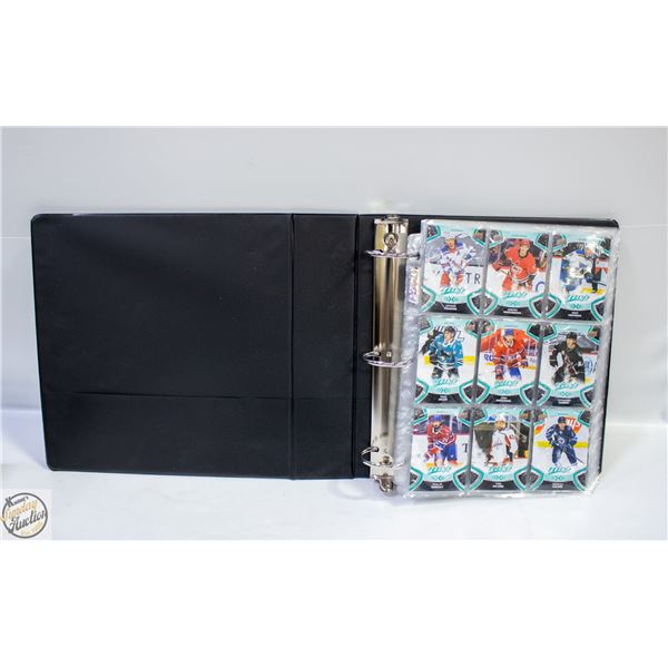 BINDER OF 2021-22 UPPER DECK MVP HOCKEY CARDS