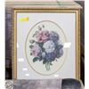 Image 1 : GOLD GILTED FRAMED FLORAL ART PRINT 33"X25"