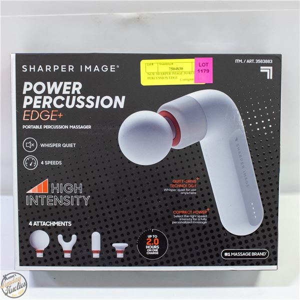 NEW SHARPER IMAGE POWER PERCUSSION EDGE