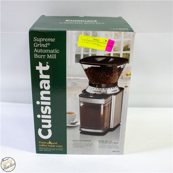 NEW CUISINART SUPREME GRIND AUTOMATIC BURR MILL