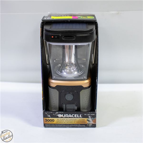 NEW DURACELL 3000 LUMENTS TRI-POWER RECHARGEABLE