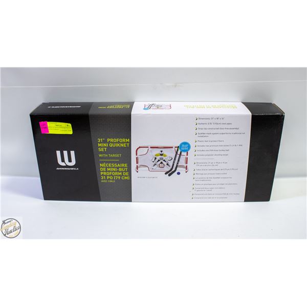 WINWELL 31 INCH MINI QUICKNET SET WITH TARGET