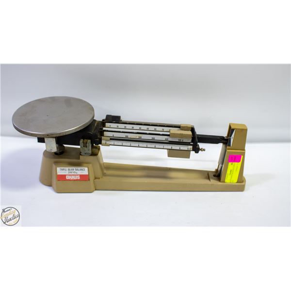 OHAUS TRIPLE BEAM BALANCE SCALE