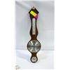 Image 1 : VINTAGE BANJO STYLE WOODEN WEATHER STATION