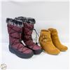 Image 1 : 2 PAIRS UNWORN WOMANS BOOTS SIZE 8.5