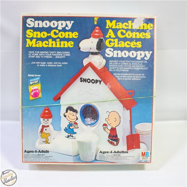 1985 NEW SNOOPY SNO-CONE MACHINE