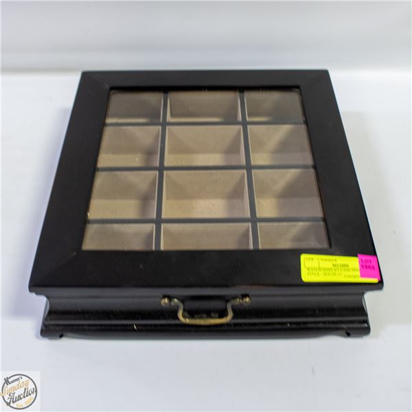 WATCH DISPLAY CASE SHADOWBOX STYLE - HOLDS 12