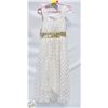 Image 1 : GEORGE GIRLS GOLD POLKA DOT DRESS SIZE 8