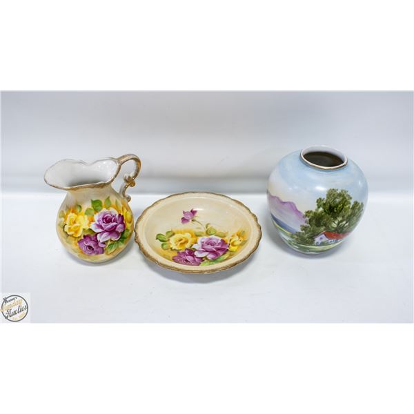 3PC HANDPAINTED IN JAPAN DECOR