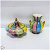 Image 1 : 3PC VINTAGE SICAS SESTO FIOR RAINBOW LUSTRE GLAZE