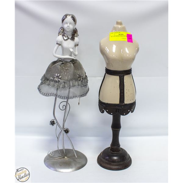 2PC LOT DRESS FORM DECOR