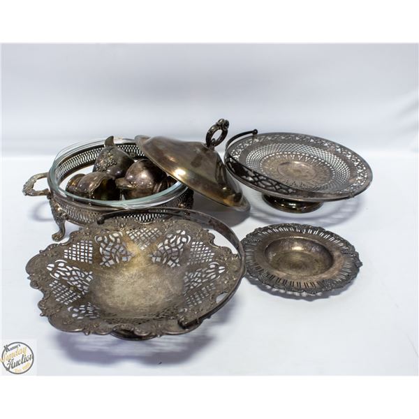 LOT OF COPPER EP PLATE SILVERWARE