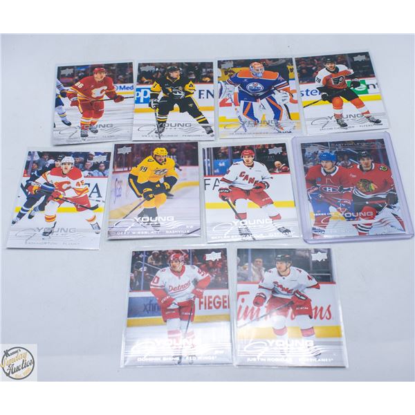 10 2025/26 YOUNG GUNS ROOKIE CARDS
