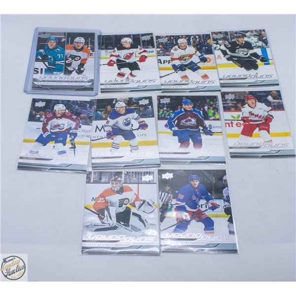 10 2024/25 YOUNG GUNS ROOKIE CARDS