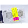 Image 1 : LOT OF 2 1945 SILVER HALF DOLLARS