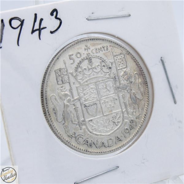 1943 SILVER HALF DOLLAR