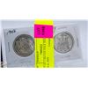 Image 1 : LOT OF 2 SILVER HALF DOLLARS 1956 & 1959
