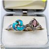 Image 1 : 2 SILVER 925 RINGS SIZE 8.75 AND 8.5 IN CASE