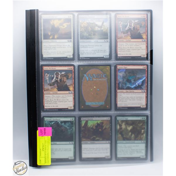 BINDER OF 53 MAGIC THE GATHERING COLLECTIBLE CARDS