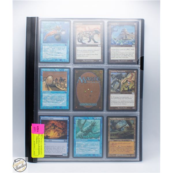 BINDER OF 53 MAGIC THE GATHERING COLLECTIBLE CARDS