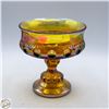 Image 1 : VINTAGE INDIAN GLASS KING'S CROWN IRIDESCENT AMBER