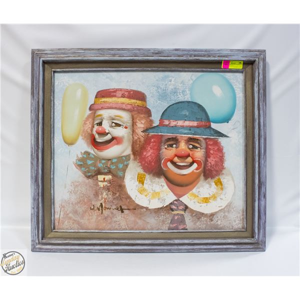 VINTAGE IMPASTO OIL PAINTING BY WILLIAM MONINET