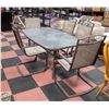 Image 1 : PATIO TABLE WITH 5 CHAIRS
