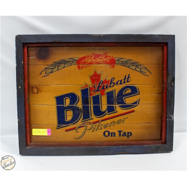 VINTAGE LABATT WOOD SIGN 18" X 24"