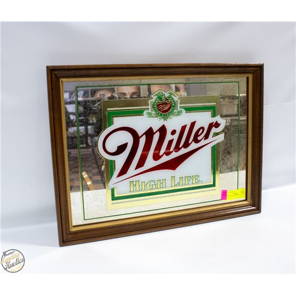 VINTAGE MILLER MIRROR 15" X 20"
