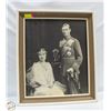 Image 1 : VINTAGE 1923 FRAMED ROYAL WEDDING PORTRAIT