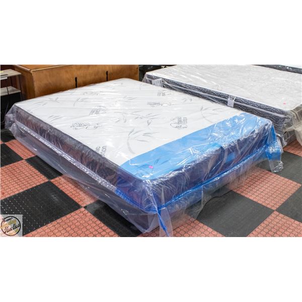 NEW QUEEN SIZE EUROTOP MATTRESS WITH BOXSPRING