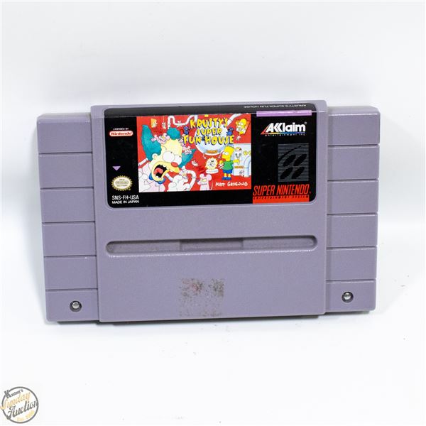 KRUSTY THE CLOWN SUPER NINTENDO GAME