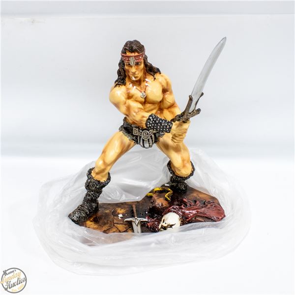 CONAN STATUE WITH 'WEAPON'