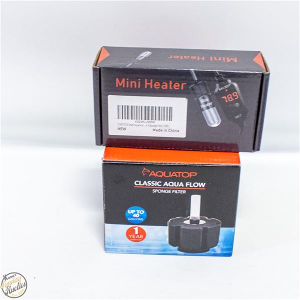 (2) BRAND NEW AQUARIUM NESSESSARY ITEMS