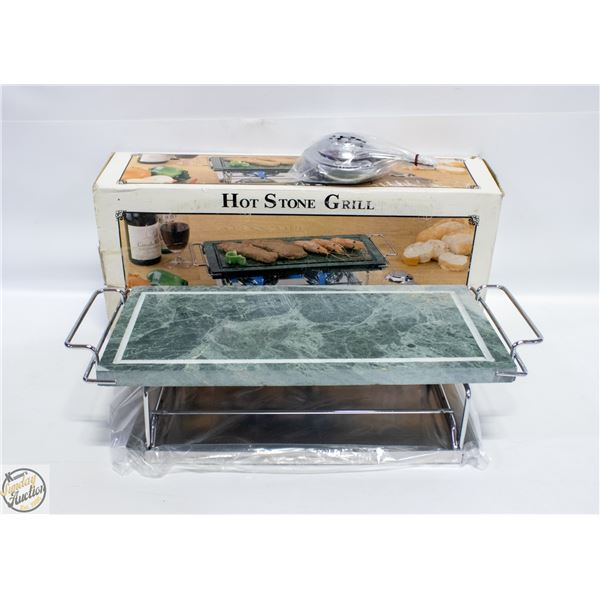 UNUSED WITH ORIGINAL BOX HOT STONE GRILL SET NEW