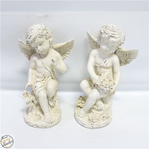2 CUPID STATUES