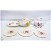 Image 1 : LOT OF ENGLISH BONE CHINA TEAPOTS WITH EXTRAS