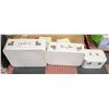 Image 1 : VINTAGE 3PC WHITE COLOUR 'RED CAP BAGGAGE' SET