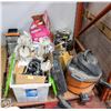 Image 1 : PALLET OF ESTATE INCLUDES SHOP VAC TOOLS JERKY