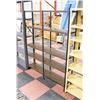 Image 1 : VINTAGE METAL "WOOD GRAIN" SHELVING- 60" TALL